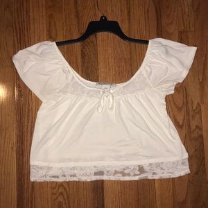 White crop top size small